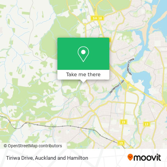 Tiriwa Drive map