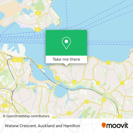 Watene Crescent map