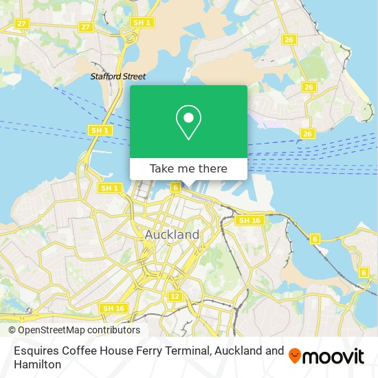 Esquires Coffee House Ferry Terminal map