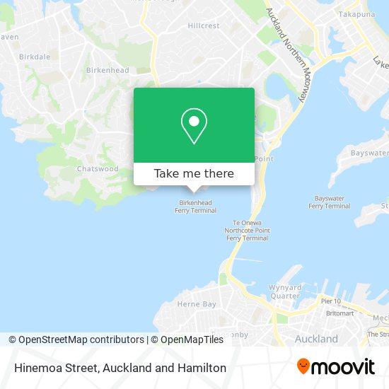 Hinemoa Street map