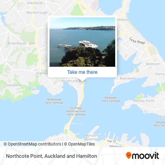 Northcote Point map