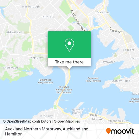 Auckland Northern Motorway地图