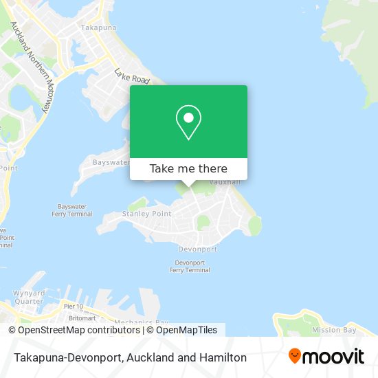 Takapuna-Devonport地图