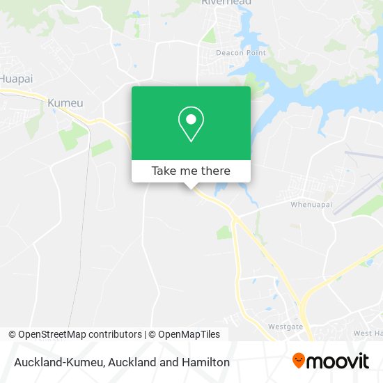 Auckland-Kumeu map
