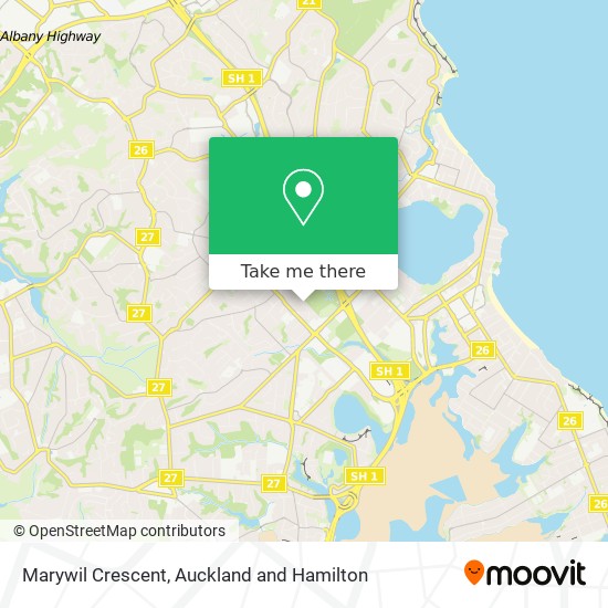Marywil Crescent map