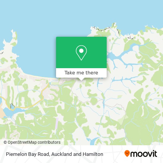 Piemelon Bay Road map