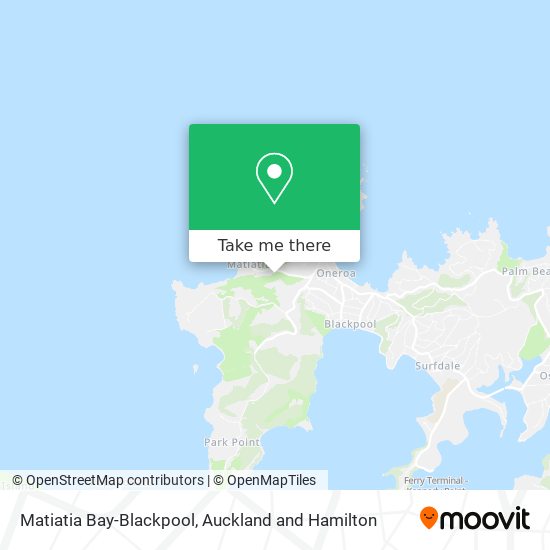 Matiatia Bay-Blackpool map