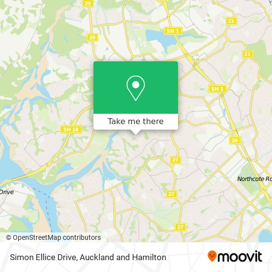 Simon Ellice Drive map