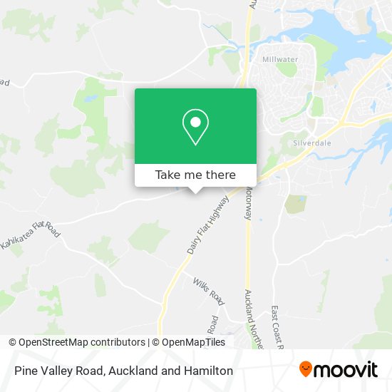 Pine Valley Road map