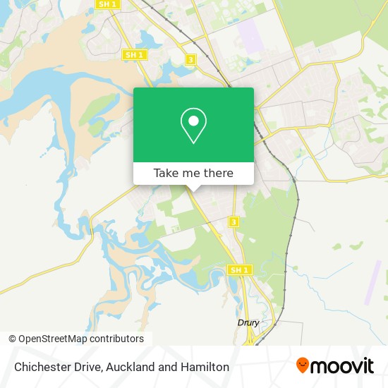 Chichester Drive map