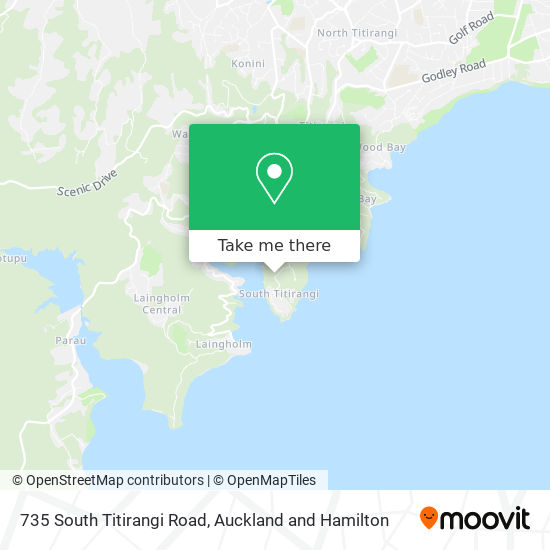 735 South Titirangi Road map