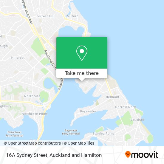 16A Sydney Street map