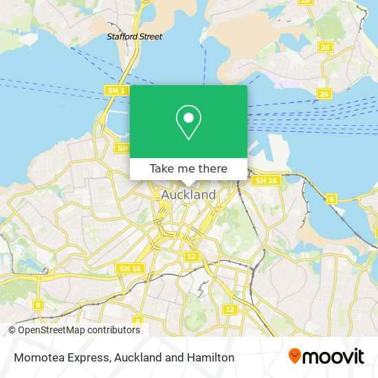 Momotea Express map
