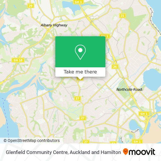 Glenfield Community Centre map