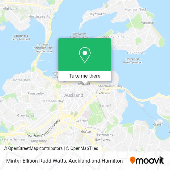 Minter Ellison Rudd Watts map