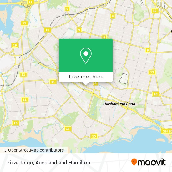 Pizza-to-go map