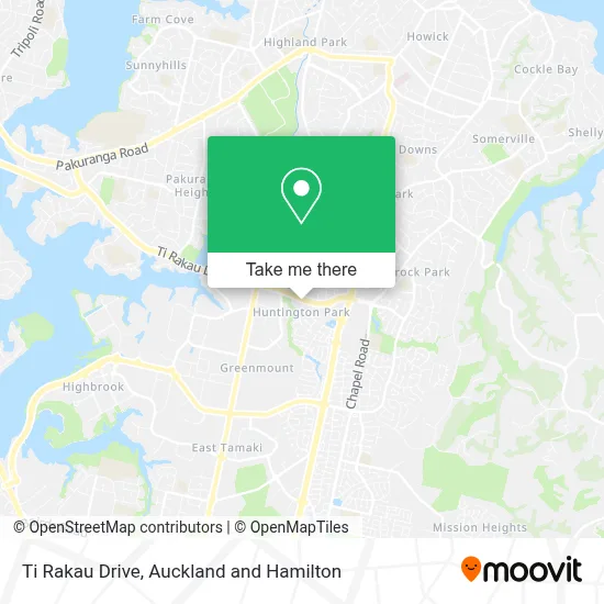 Ti Rakau Drive map
