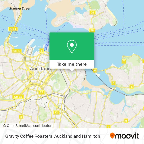 Gravity Coffee Roasters map