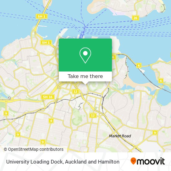 University Loading Dock map