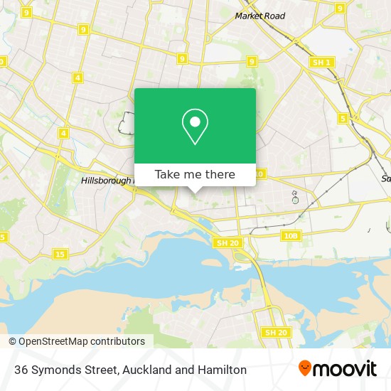 36 Symonds Street map