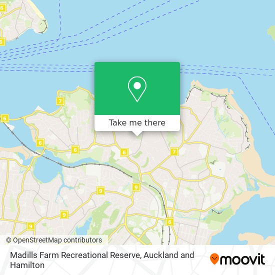 Madills Farm Recreational Reserve map