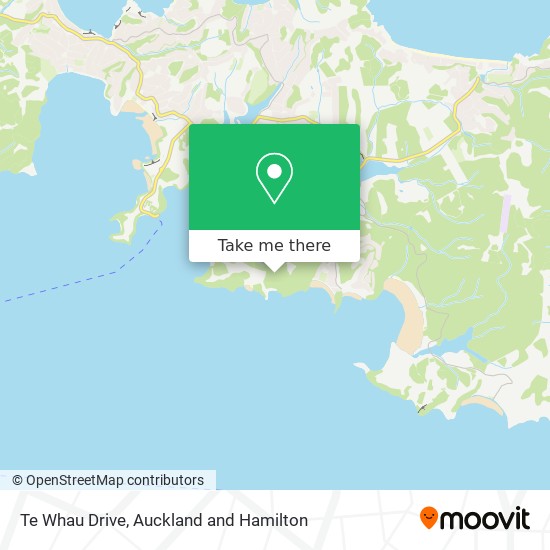 Te Whau Drive map