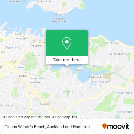 Tinana Wilson's Beach map