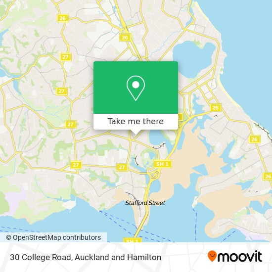 30 College Road map