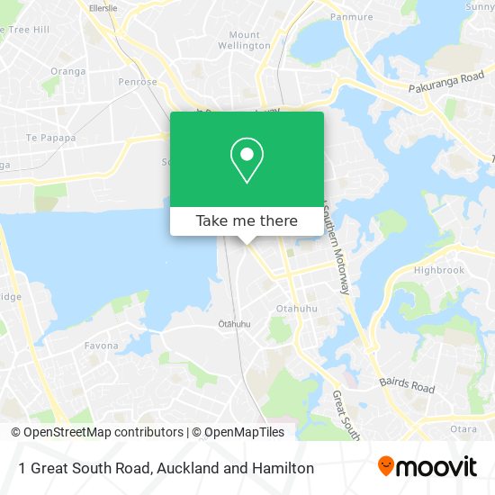 1 Great South Road map