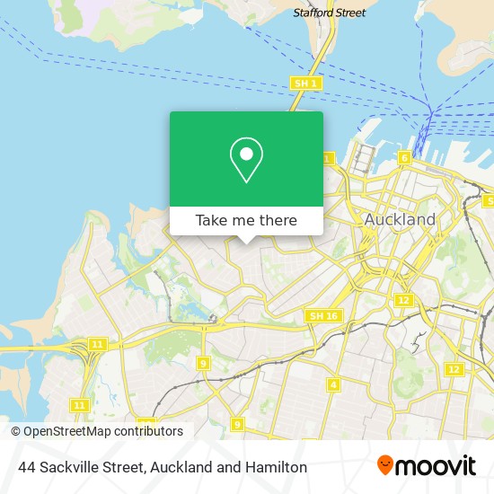 44 Sackville Street map