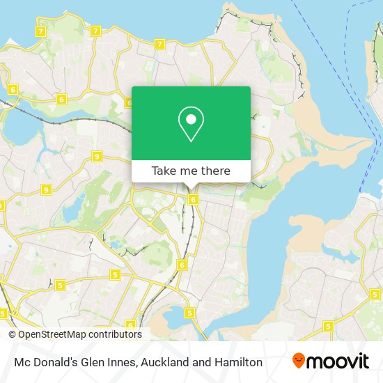 Mc Donald's Glen Innes map