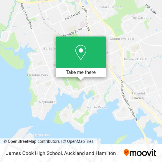 James Cook High School map