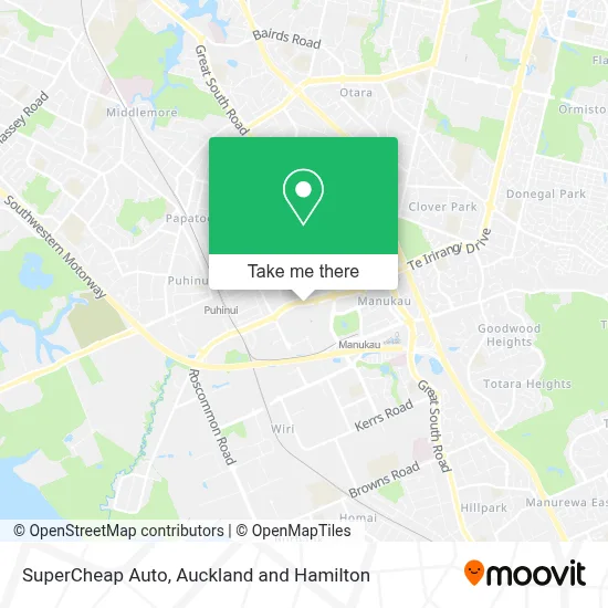 SuperCheap Auto map