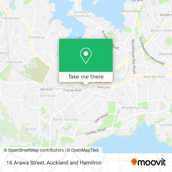 16 Arawa Street map