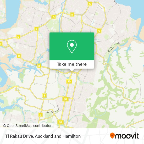 Ti Rakau Drive map