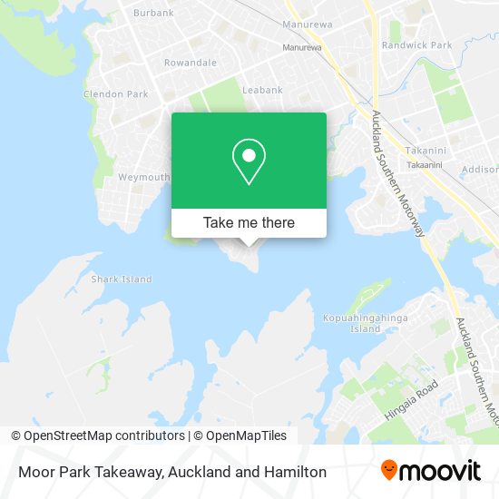 Moor Park Takeaway map