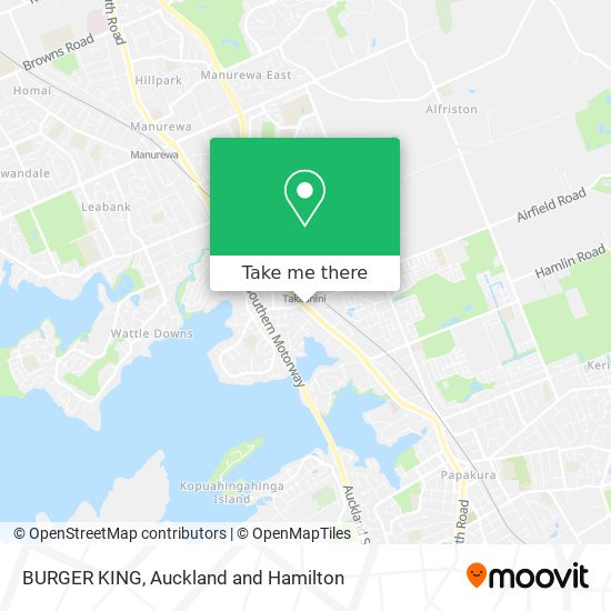 BURGER KING map