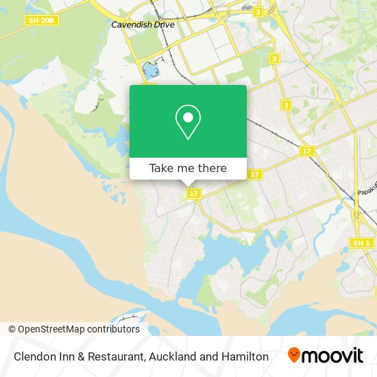 Clendon Inn & Restaurant map