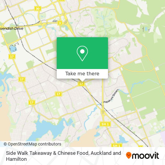 Side Walk Takeaway & Chinese Food map