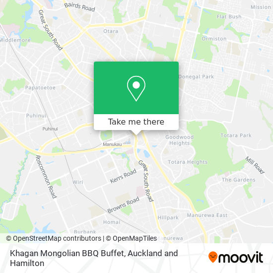 Khagan Mongolian BBQ Buffet map