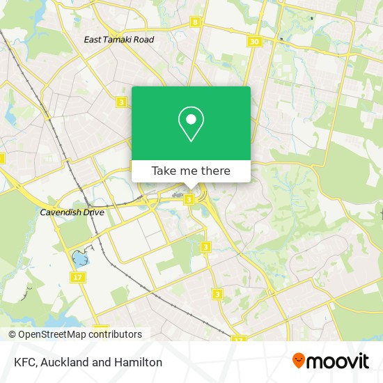 KFC map