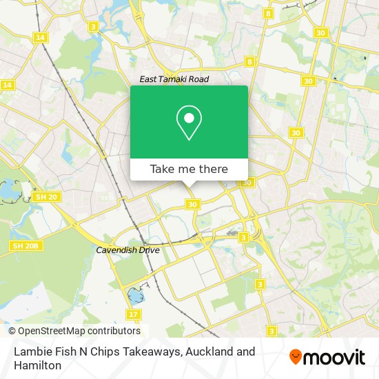 Lambie Fish N Chips Takeaways map