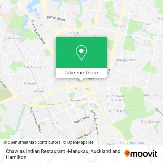 Chawlas Indian Restaurant -Manukau map