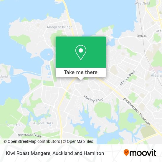 Kiwi Roast Mangere map