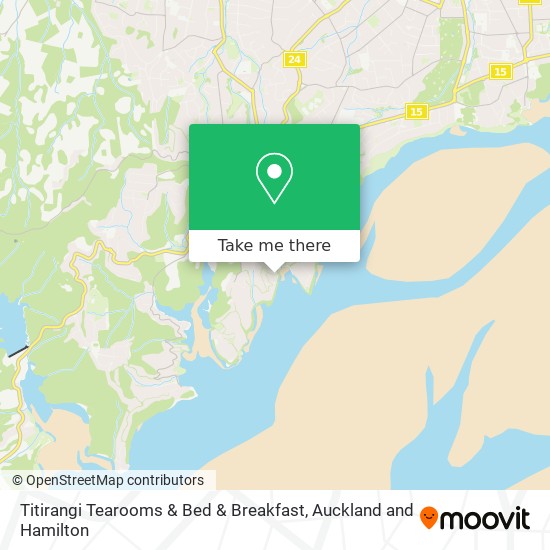 Titirangi Tearooms & Bed & Breakfast map