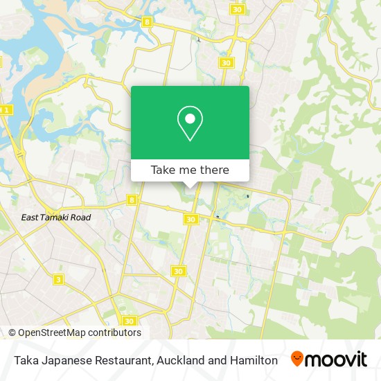 Taka Japanese Restaurant map
