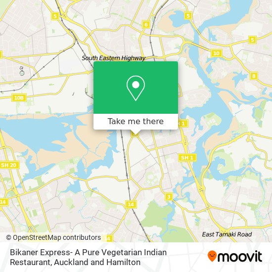 Bikaner Express- A Pure Vegetarian Indian Restaurant map