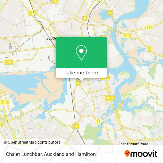 Chalet Lunchbar map