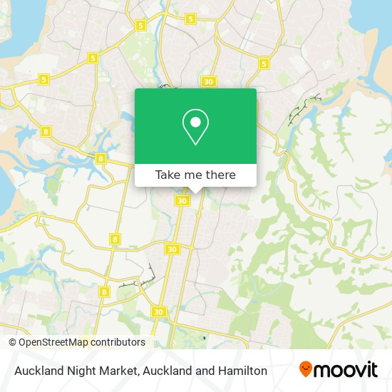 Auckland Night Market map