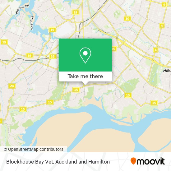Blockhouse Bay Vet map